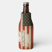 クーラーボックス/アメリカ国旗/無料の土地 ボトルクーラー (ボトル正面)