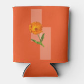 クーラーボックス – オレンジ色の背景にカレンダー 缶クーラー (正面)