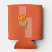 クーラーボックス – オレンジ色の背景にカレンダー 缶クーラー (裏面)