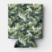 クーラーボックス – グリーン迷彩柄 缶クーラー (正面)