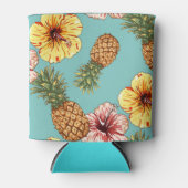 クーラーボックス – パイナップルとハイビスカス 缶クーラー (正面)