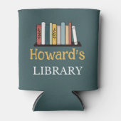 クーラーボックス- パーソナライズされたライブラリ – 名前の追加 缶クーラー (正面)