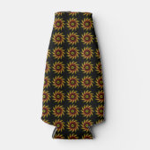 クーラーボックス – ピンホイールオンブラック ボトルクーラー (正面)