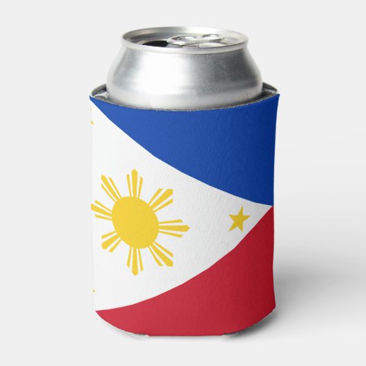 クーラーボックス（フィリピン国旗を持つ） 缶クーラー (缶正面)