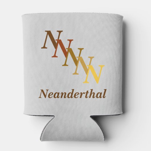 クーラーボックス – 名前とイニシャル(brwn) 缶クーラー (裏面)