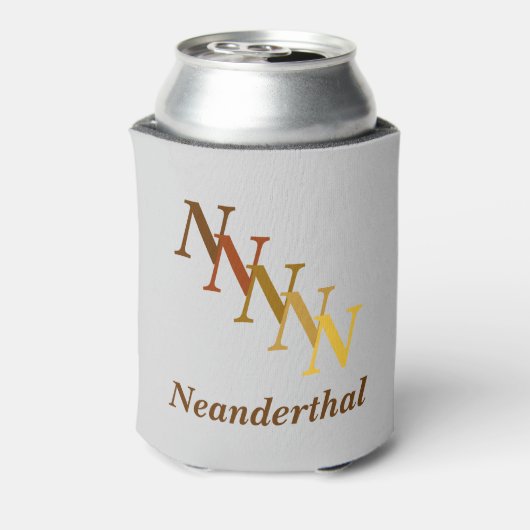 クーラーボックス – 名前とイニシャル(brwn) 缶クーラー (缶裏面)