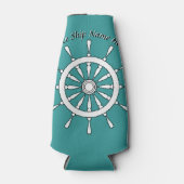 クーラーボックス – 船名付きヘルム ボトルクーラー (正面)