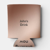 クーラーボックス – 銅の背景にperonalized name 缶クーラー (裏面)