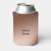 クーラーボックス – 銅の背景にperonalized name 缶クーラー (缶裏面)
