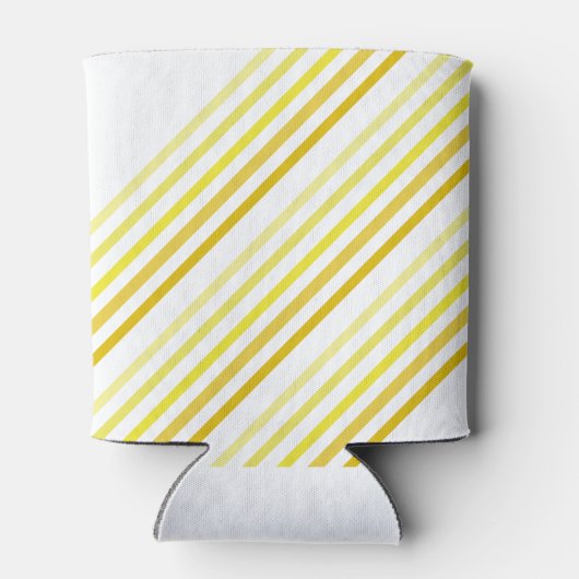 クーラーボックス – 黄色の対角線の色ストライプ色 缶クーラー (裏面)