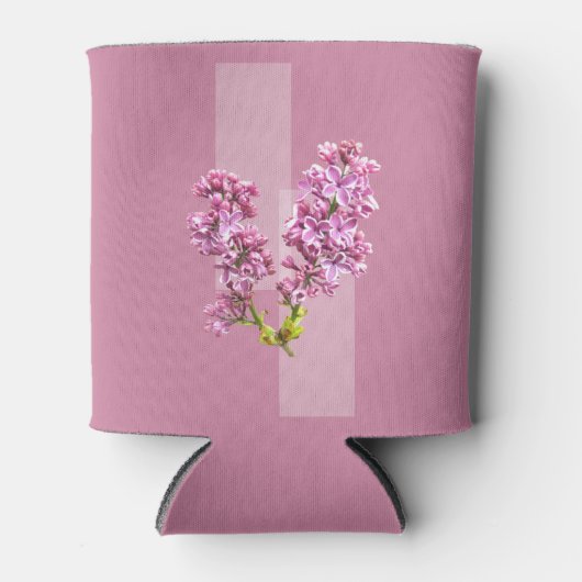 クーラーボックス- Lilacs on Lavender Background 缶クーラー (正面)