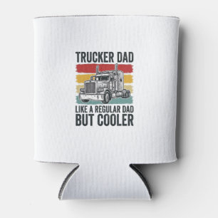クーラー付きの普通のお父さんみたいなトラック運転手パパ Tシャツ_1 缶クーラー