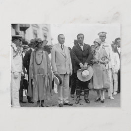 クーリッジ大統領とトムが妻と付き合う ポストカード