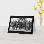 クーリッジ大統領とハーバート・フーバー1923年 カード (黄色い花)