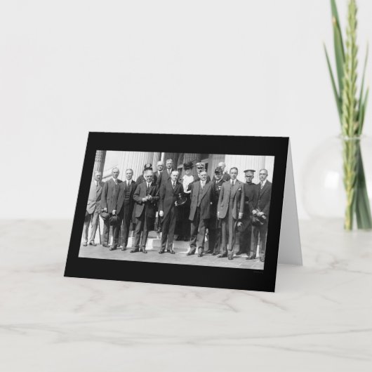 クーリッジ大統領とハーバート・フーバー1923年 カード (正面)