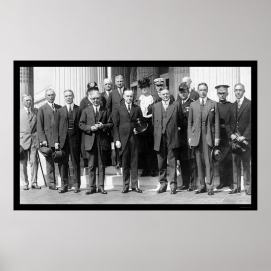 クーリッジ大統領とハーバート・フーバー1923年 ポスター (正面)