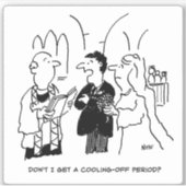 クーリングオフ期結婚間の漫画。 シール (正面)