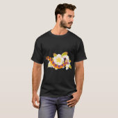 クーリーローチとプルメリア Tシャツ (正面フル)