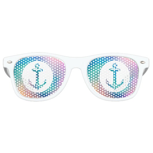 クールいかりおもしろい贈り物 レトロサングラス (正面)