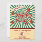 クールおもしろいうれし企業のいタイポグラフィ 招待状 (正面)