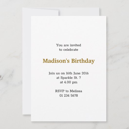 クールおもしろいゆみタコ柄モノグラム招待状 招待状 (裏面)