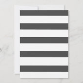 クールおもしろいネオンタイポグラフィストライプスウィート16 招待状 (裏面)