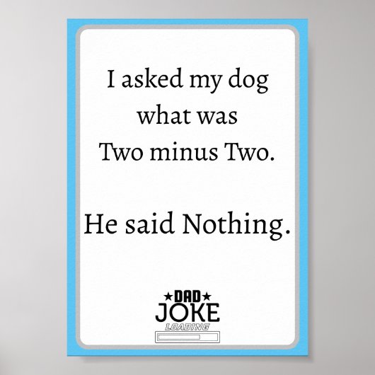 クールおもしろいパパデザイン ポスター (正面)