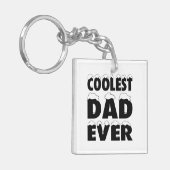 クールおもしろいパパ・エバー・ファーザー・デイ | キーホルダー (正面左)