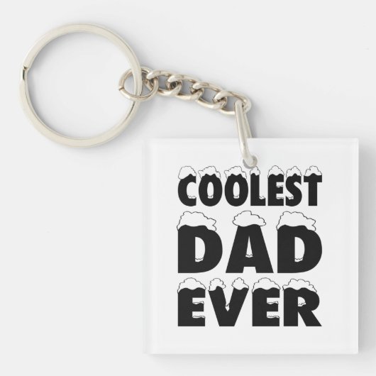 クールおもしろいパパ・エバー・ファーザー・デイ | キーホルダー (正面)