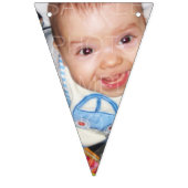 クールおもしろいピザパーティーカスタム写真 バンティングフラッグ (第2の旗)