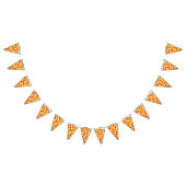 クールおもしろいピザパーティー子供の誕生日 バンティングフラッグ (全)