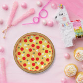 クールおもしろいピザパーティー子供の誕生日 ペーパープレート (パーティー)