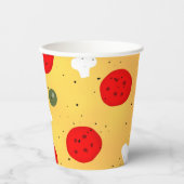 クールおもしろいピザパーティー子供の誕生日 紙コップ (正面)