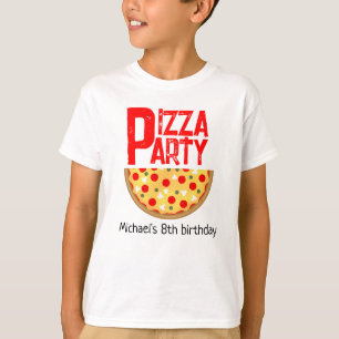 クールおもしろいピザパーティー子供の誕生日 Tシャツ