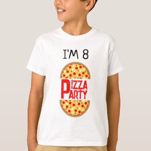 クールおもしろいピザパーティー子供の誕生日 Tシャツ