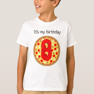 クールおもしろいピザパーティー子供の誕生日 Tシャツ