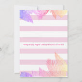 クールおもしろい夏のスクリプトプールパーティー誕生日 招待状 (裏面)