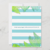 クールおもしろい夏のスクリプトプールパーティー誕生日 招待状 (裏面)