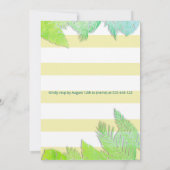 クールおもしろい夏のスクリプトプールパーティー誕生日 招待状 (裏面)