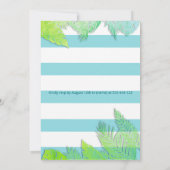 クールおもしろい夏のスクリプトプールパーティー誕生日 招待状 (裏面)