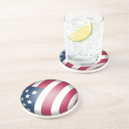 クールおもしろい愛国米国国旗 コースター