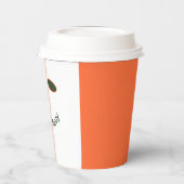 クールおもしろい飲み飲み遠くに喫茶店 紙コップ (左)