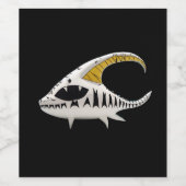 クールおもしろい魚 ワインラベル (シングルラベル)