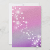 クールおもしろい10代モダンタイポグラフィ甘い16 招待状 (裏面)