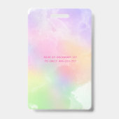 クールおもしろい10代モダンタイポグラフィVIP甘い16 バッジ (Back)