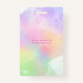 クールおもしろい10代モダンタイポグラフィVIP甘い16 バッジ (裏面)