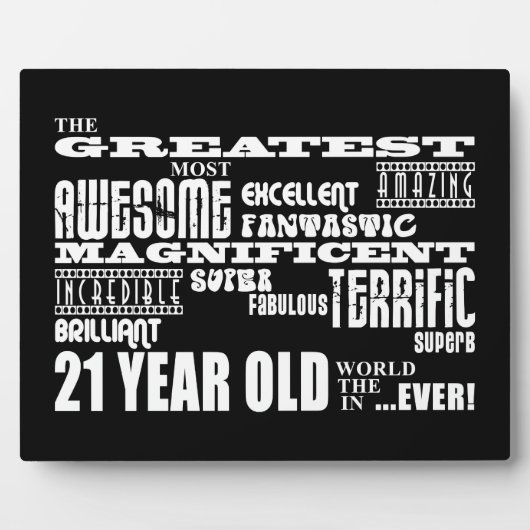 クールおもしろい21歳素晴らし21歳 フォトプラーク (正面)