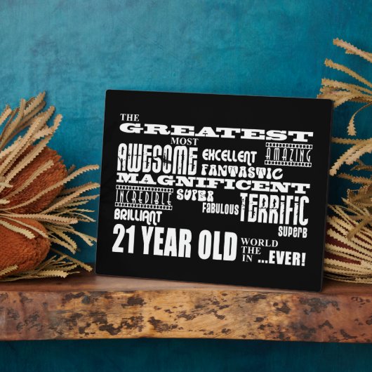 クールおもしろい21歳素晴らし21歳 フォトプラーク (側面)