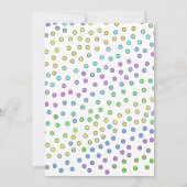 クールお洒落おもしろい3回目の誕生日パーティの招待状 招待状 (裏面)