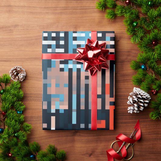 クールお祝いお洒落きらめく誕生日部 ラッピングペーパー (クリスマスギフト)